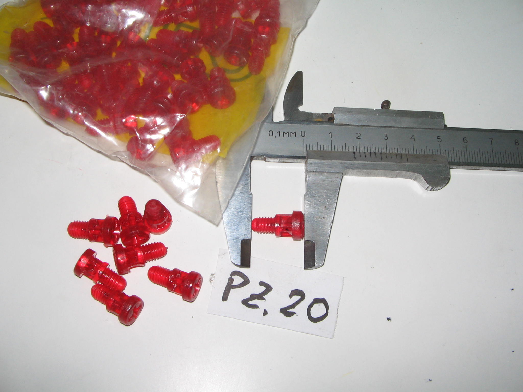 KIT DI VITI IN PLASTICA PZ. 20 N.1481